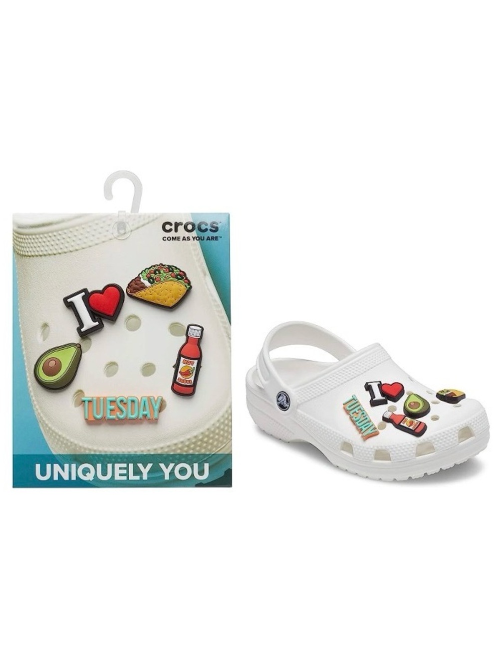 Crocs Uniquely You Taco Tuesday Jibbitz Charms 5 Pack Cute Fun! NEW In Package